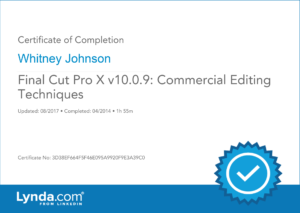 Final Cut Pro X Commercial Editing